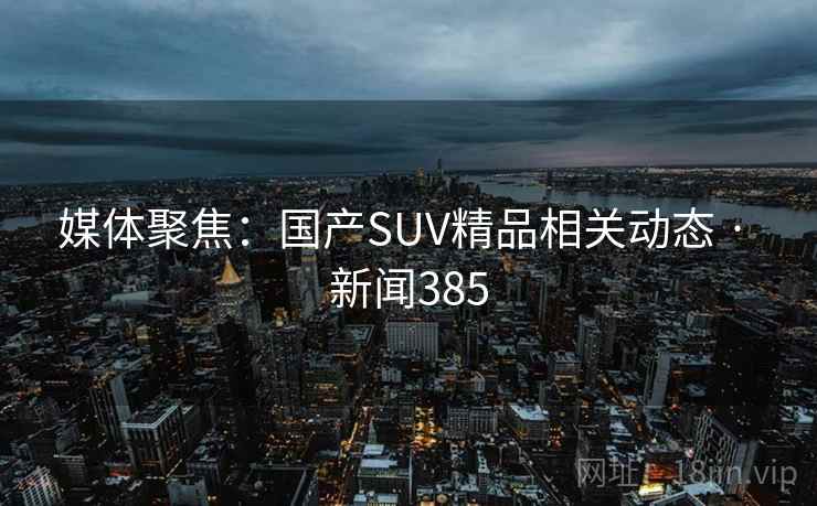 媒体聚焦：国产SUV精品相关动态 · 新闻385