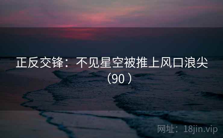 正反交锋:不见星空被推上风口浪尖(90 ) 正反交锋:不见星空被推上风口浪尖(90 )